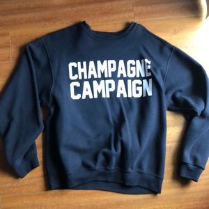 PRIVATE PARTY Champagne Campaign sweatshirt